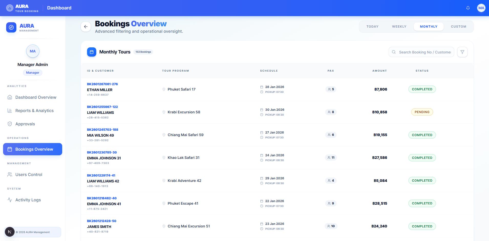 Aura Tour Booking Admin - image 6