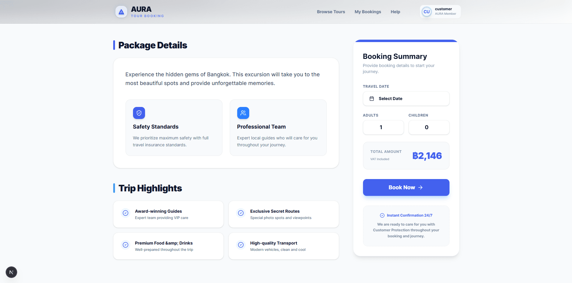 Aura Tour Booking Customer - image 3